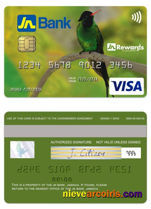 Jamaica JN Bank visa classic credit card